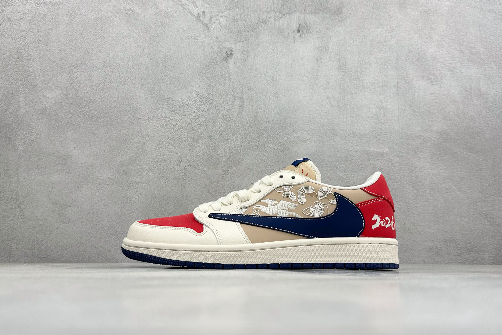260 Air Jordan 1 Low 2026 丙午马年限定款 鞋身融入祥云 + 马形暗纹刺绣 JY6988-145-Chinese UA Cheap High Quatity Brand Clothes Bags handbags Sneakers wholesale wholesaler seller from China Factory suppliers Fashion Clothing Shoes best Quality Beautiful Price 260 Air Jordan 1 Low 2026 丙午马年限定款 鞋身融入祥云 + 马形暗纹刺绣 JY6988-145