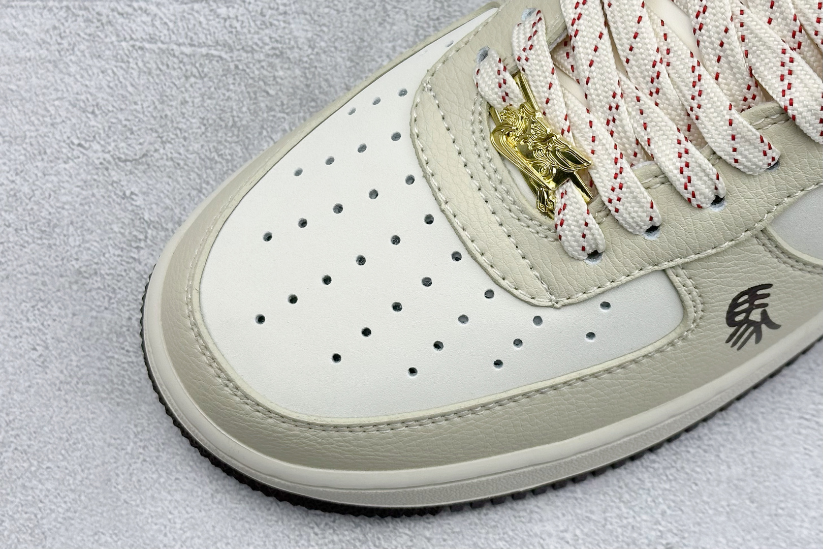 260 SC版Nike Air Force 1'07 Low 马年限定 米杏金纹 空军一号低帮休闲板鞋 NH0601-504