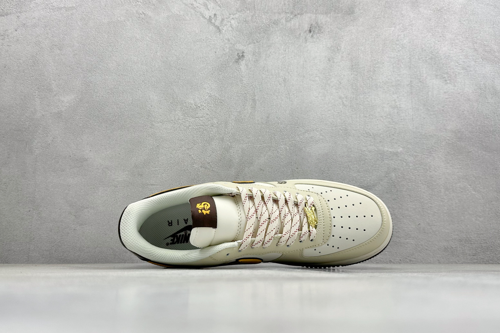 260 SC版Nike Air Force 1'07 Low 马年限定 米杏金纹 空军一号低帮休闲板鞋 NH0601-504