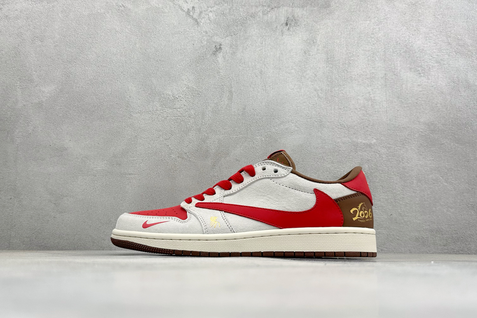 260 Air Jordan 1 Low AJ1 乔1 马年限定 高端定制 倒钩低帮复古篮球鞋 FC1688-248