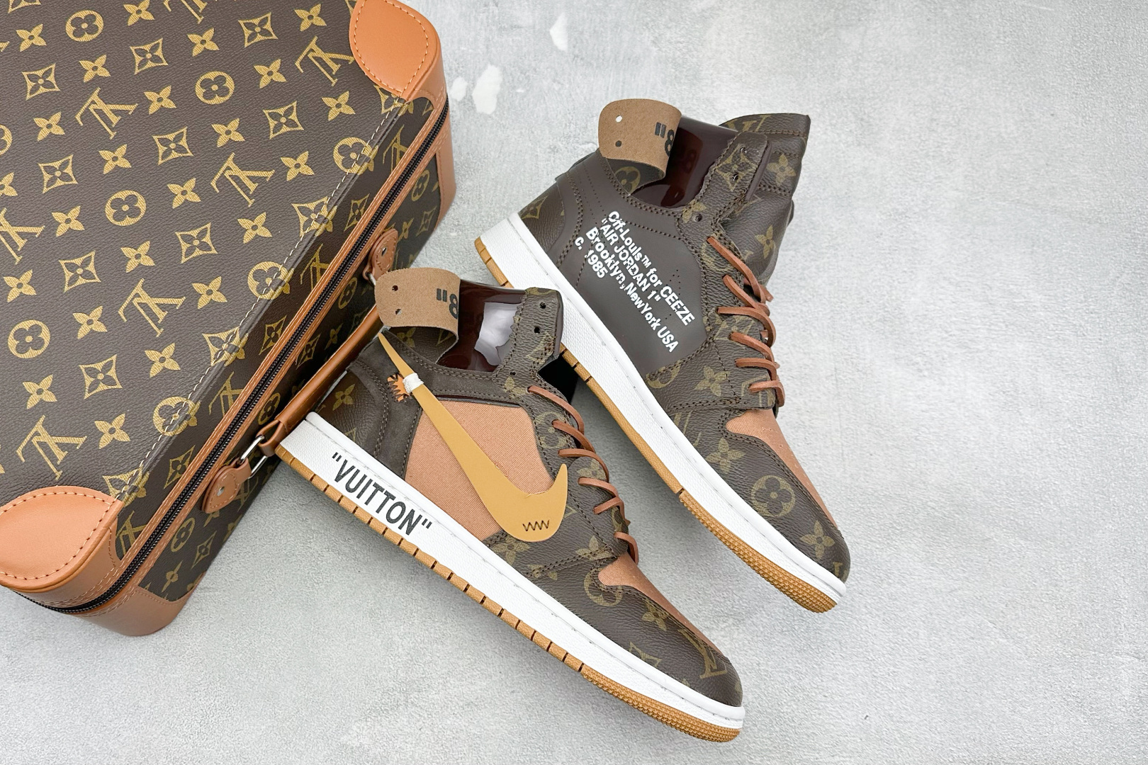 300 Louis Vuitton x OFF-WHITE x Air Jordan 1 三方联名 棕色 FP7069-300-Chinese UA Cheap High Quatity Brand Clothes Bags handbags Sneakers wholesale wholesaler seller from China Factory suppliers Fashion Clothing Shoes best Quality Beautiful Price 300 Louis Vuitton x OFF-WHITE x Air Jordan 1 三方联名 棕色 FP7069-300