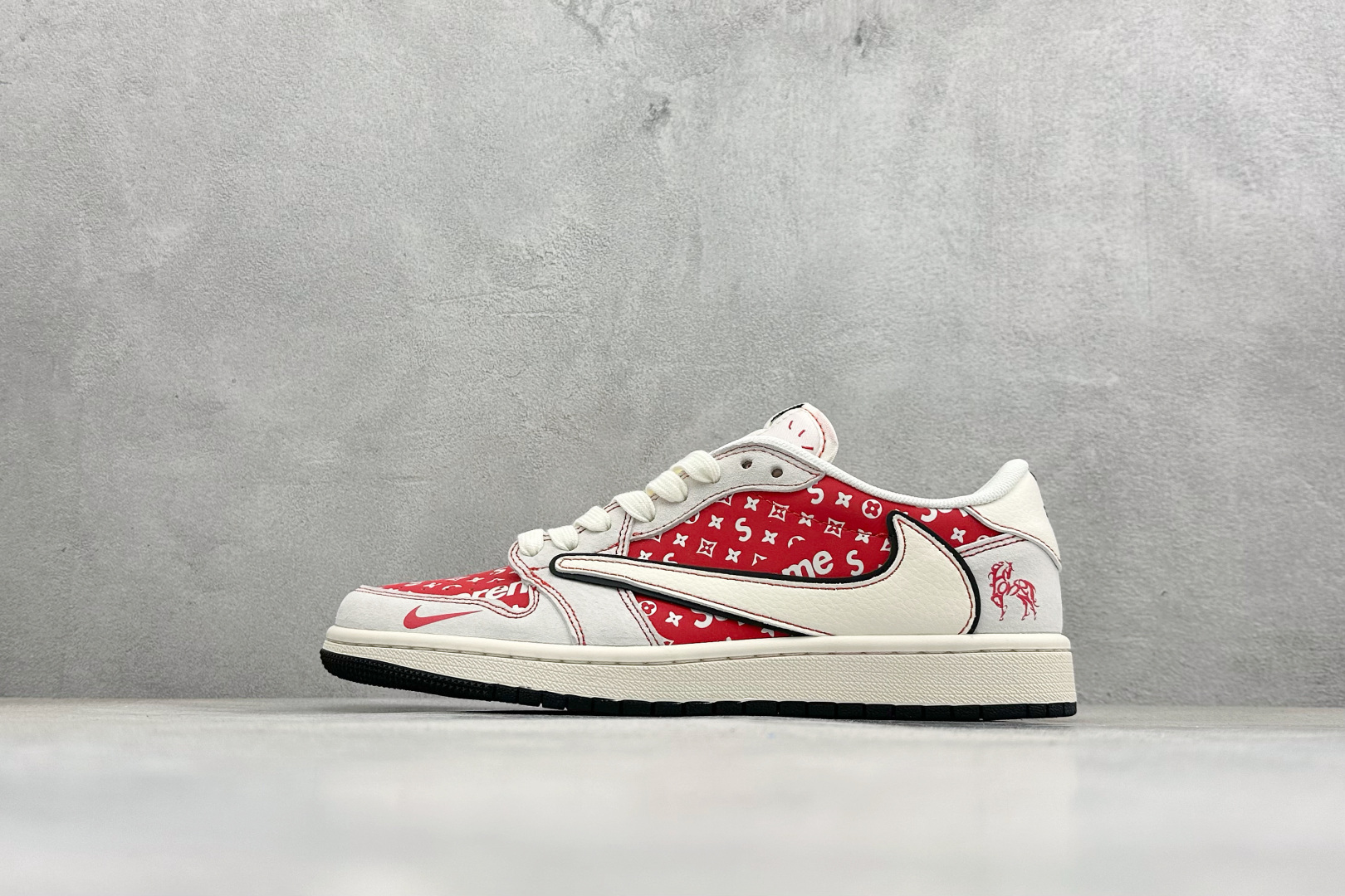 260 Air Jordan 1 Low AJ1 乔1 马年限定 高端定制 倒钩低帮复古篮球鞋 JP2026-113