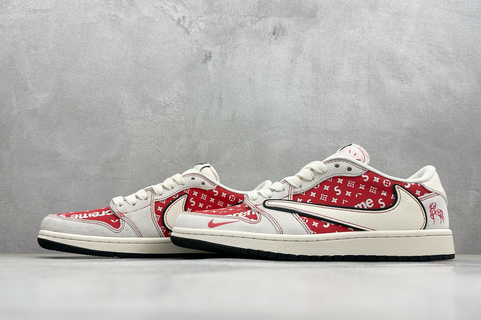260 Air Jordan 1 Low AJ1 乔1 马年限定 高端定制 倒钩低帮复古篮球鞋 JP2026-113