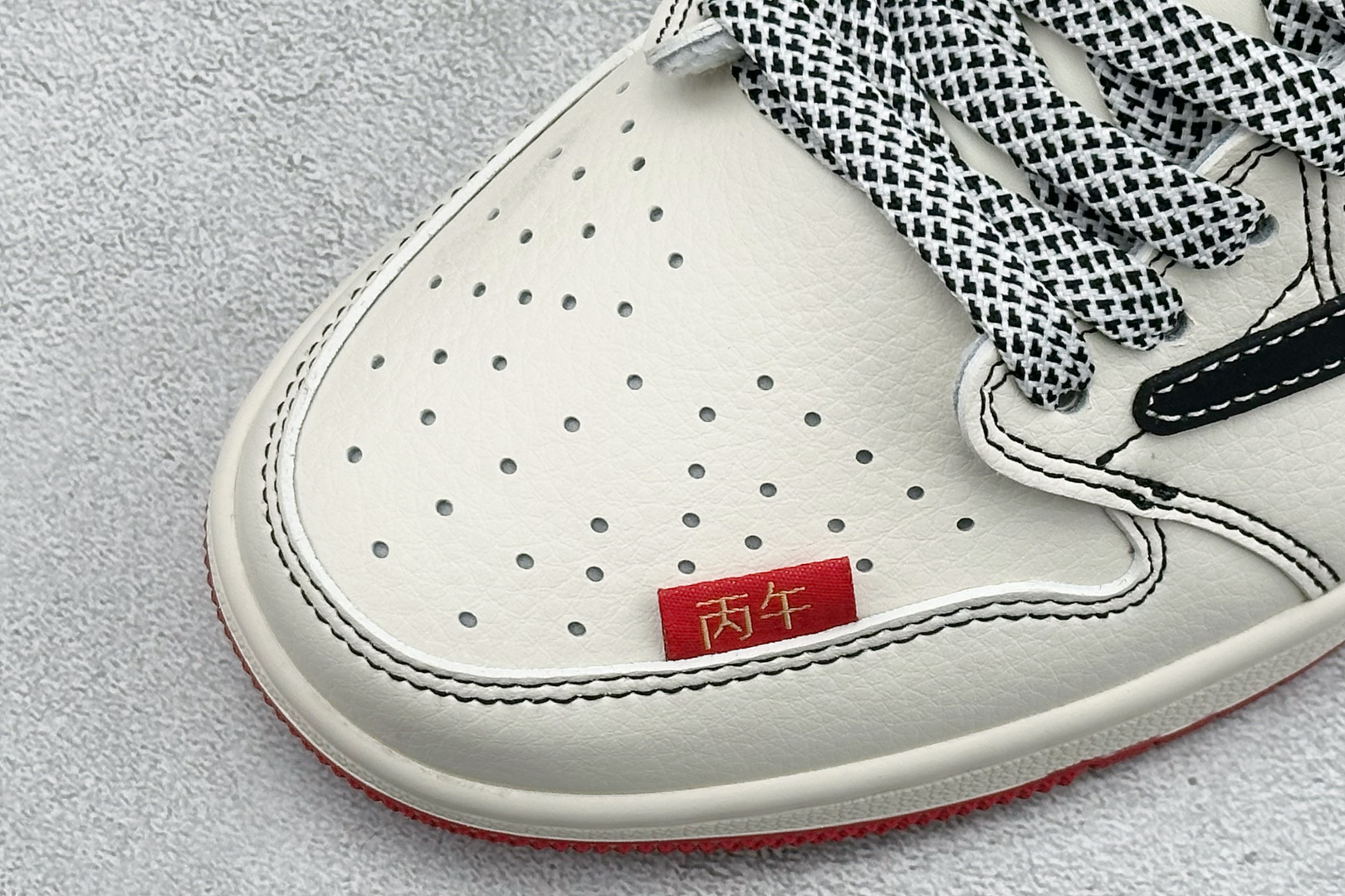 Air Jordan 1 Low AJ1 乔1 马年限定 高端定制 倒钩低帮复古篮球鞋 CX5050-Y70