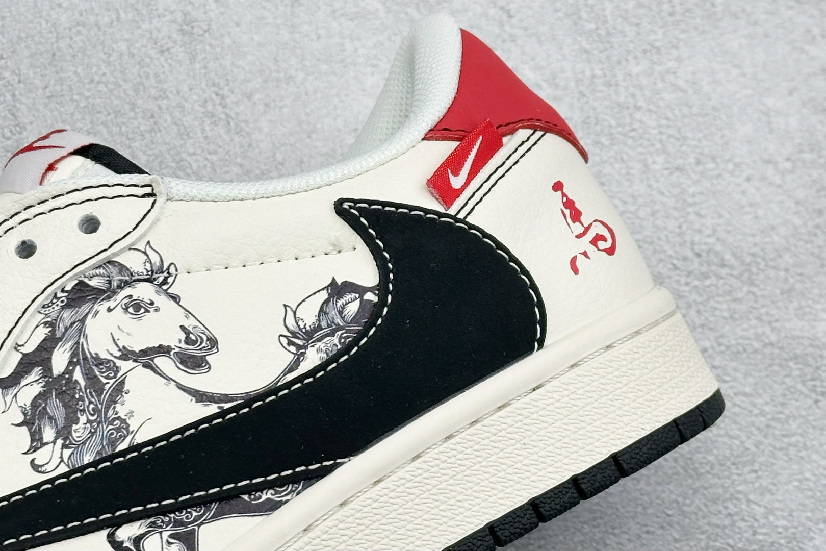 Air Jordan 1 Low AJ1 乔1 马年限定 高端定制 倒钩低帮复古篮球鞋 CX5050-Y70