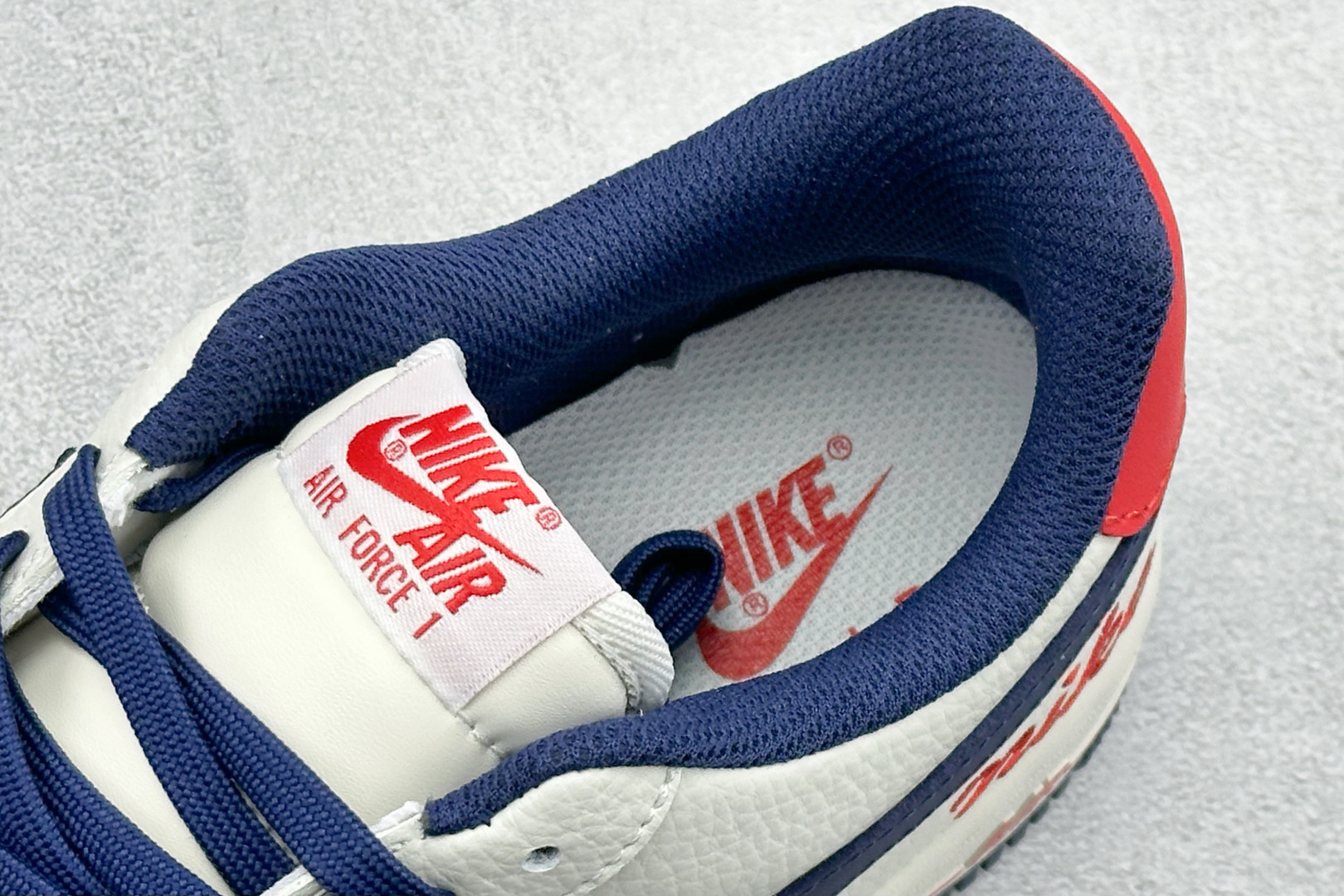 SC版Nike Air Force 1'07 Low 米白红蓝 空军一号低帮休闲板鞋 NH0601-544 SC版Nike Air Force 1'07 Low 米白红蓝 空军一号低帮休闲板鞋 NH0601-544