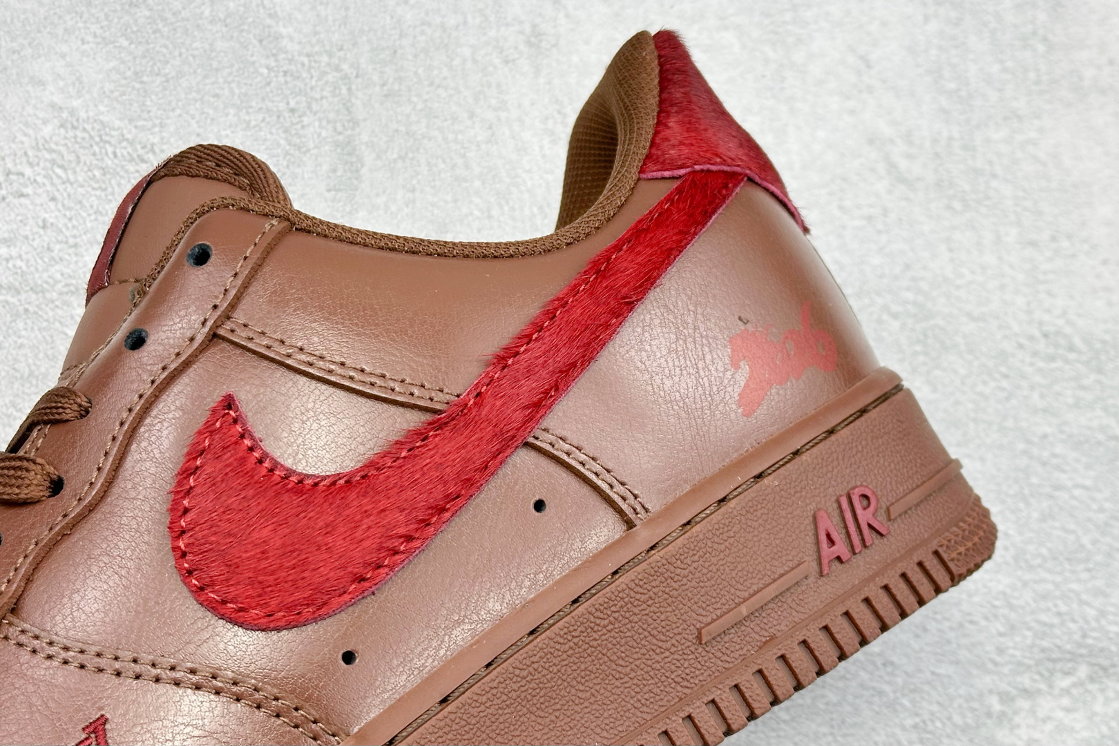 SC版Nike Air Force 1'07 Low 马年联名 栗红檀棕 空军一号低帮休闲板鞋 XY9025-002