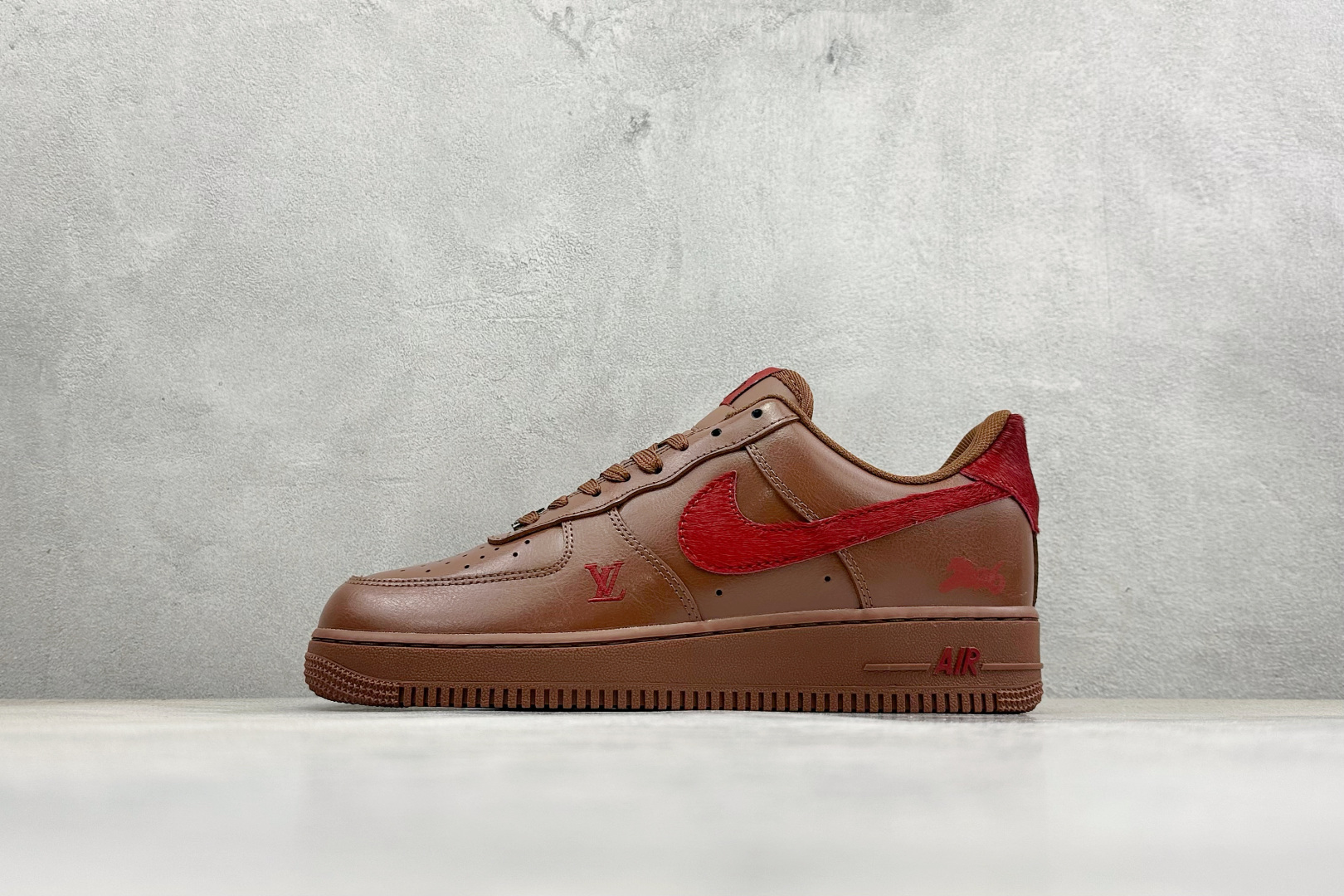 SC版Nike Air Force 1’07 Low 马年联名 栗红檀棕 空军一号低帮休闲板鞋 XY9025-002