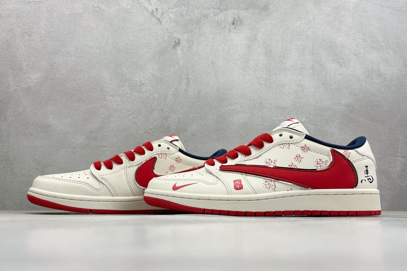 260 Air Jordan 1 Low AJ1 乔1 马年限定 高端定制 倒钩低帮复古篮球鞋 CX5050-Y67