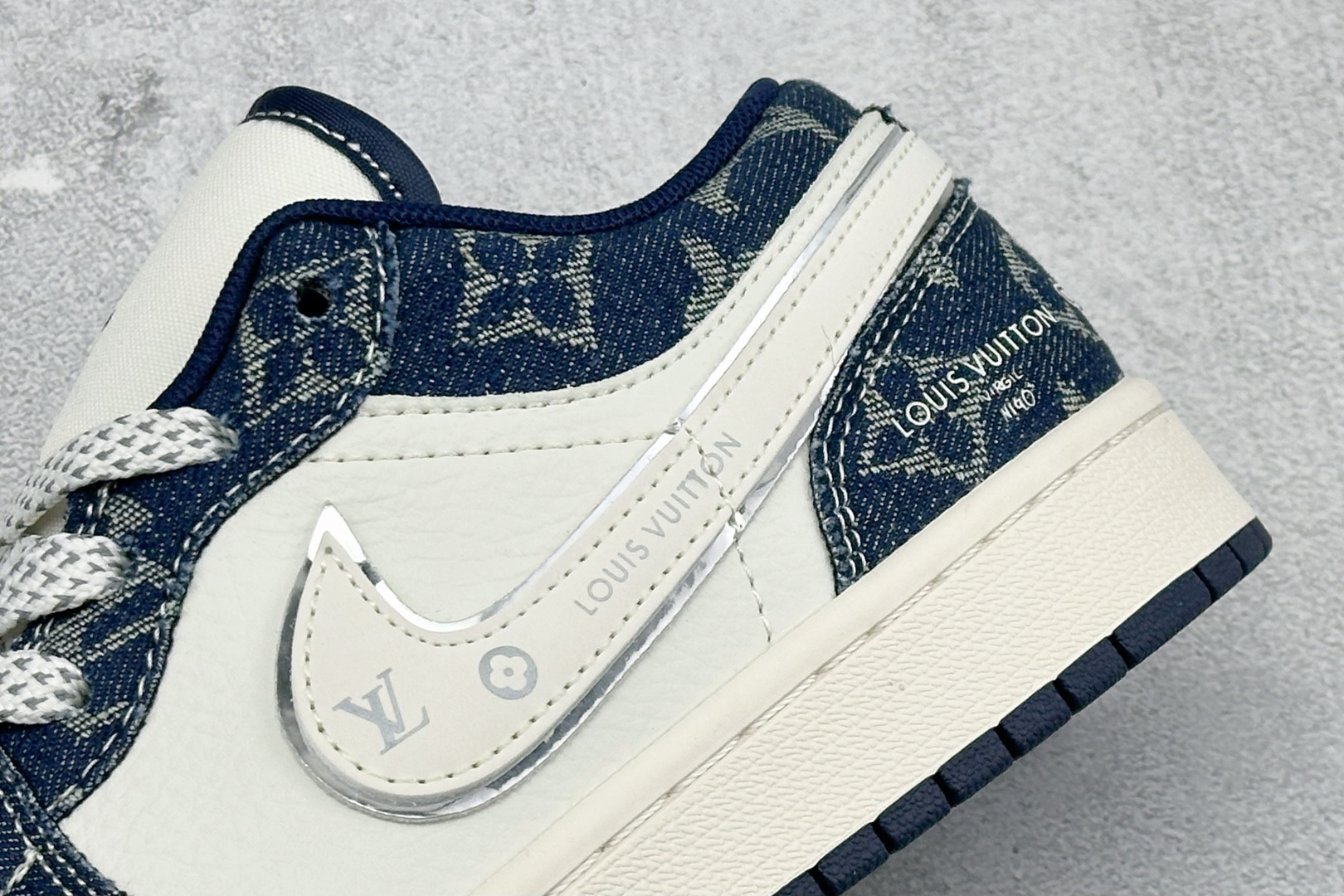 Air Jordan 1 Low AJ1 乔1 LV联名 高端定制 低帮复古篮球鞋 YX5066-389