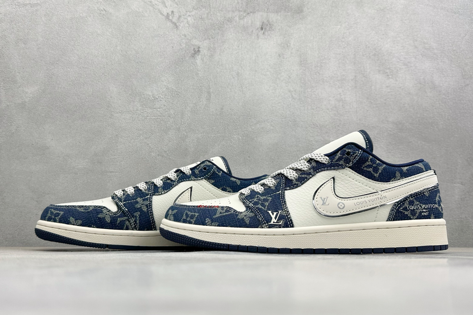 Air Jordan 1 Low AJ1 乔1 LV联名 高端定制 低帮复古篮球鞋 YX5066-389