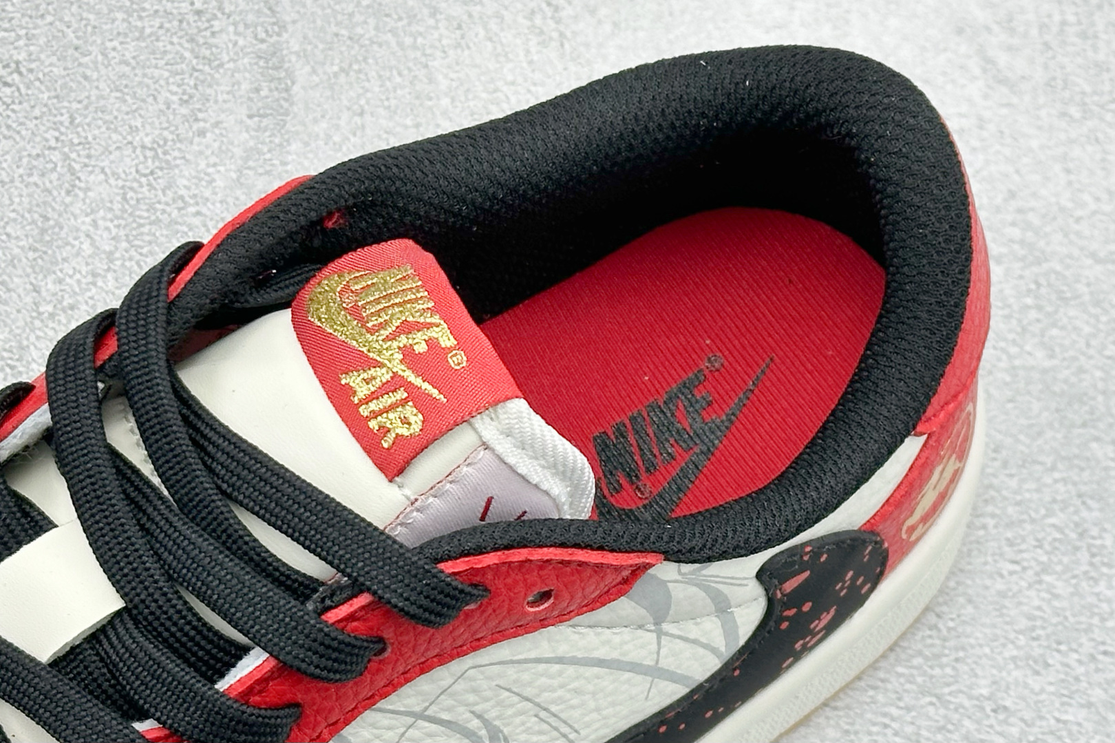 280 SC版Travis Scott x Fragment Design x Air Jordan 1 Low SP AJ1 乔1马年限定 白红点墨 低帮文化休闲板鞋 NH0601-063