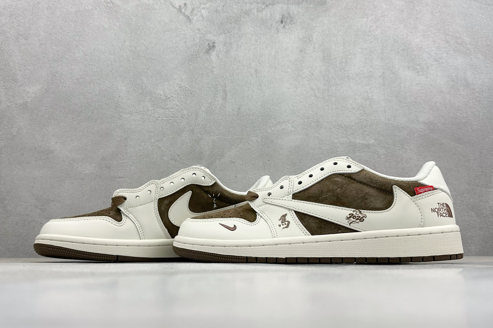 Air Jordan 1 Low AJ1 乔1 北面倒钩 高端定制 低帮复古篮球鞋 DM7866-129 Air Jordan 1 Low AJ1 乔1 北面倒钩 高端定制 低帮复古篮球鞋 DM7866-129