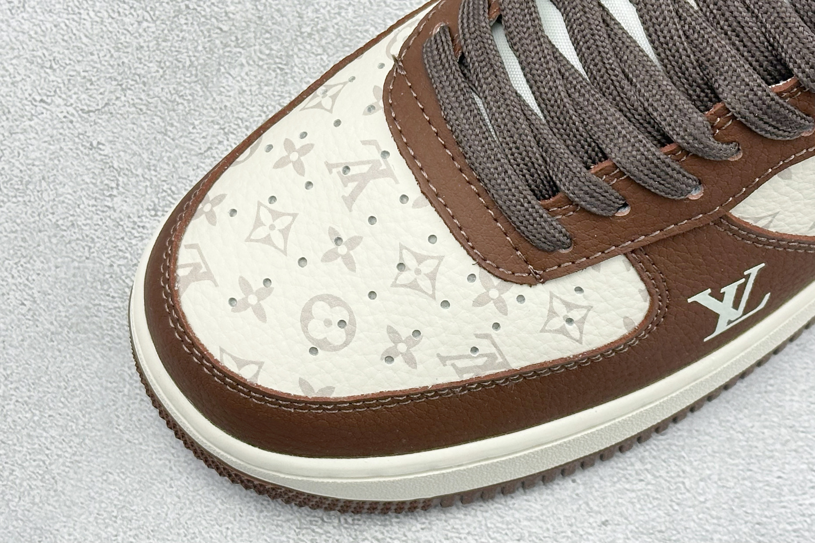 SC版Nike Air Force 1'07 Low 联名 棕酪印花 空军一号低帮休闲板鞋 DF0188-127