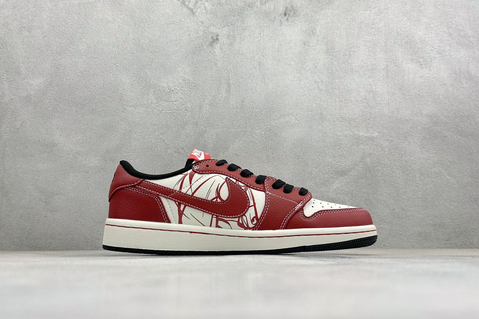 SC版Travis Scott x Fragment Design x Air Jordan 1 Low SP AJ1 乔1马年限定 白红绘影 低帮文化休闲板鞋 NH0601-065 SC版Travis Scott x Fragment Design x Air Jordan 1 Low SP AJ1 乔1马年限定 白红绘影 低帮文化休闲板鞋 NH0601-065