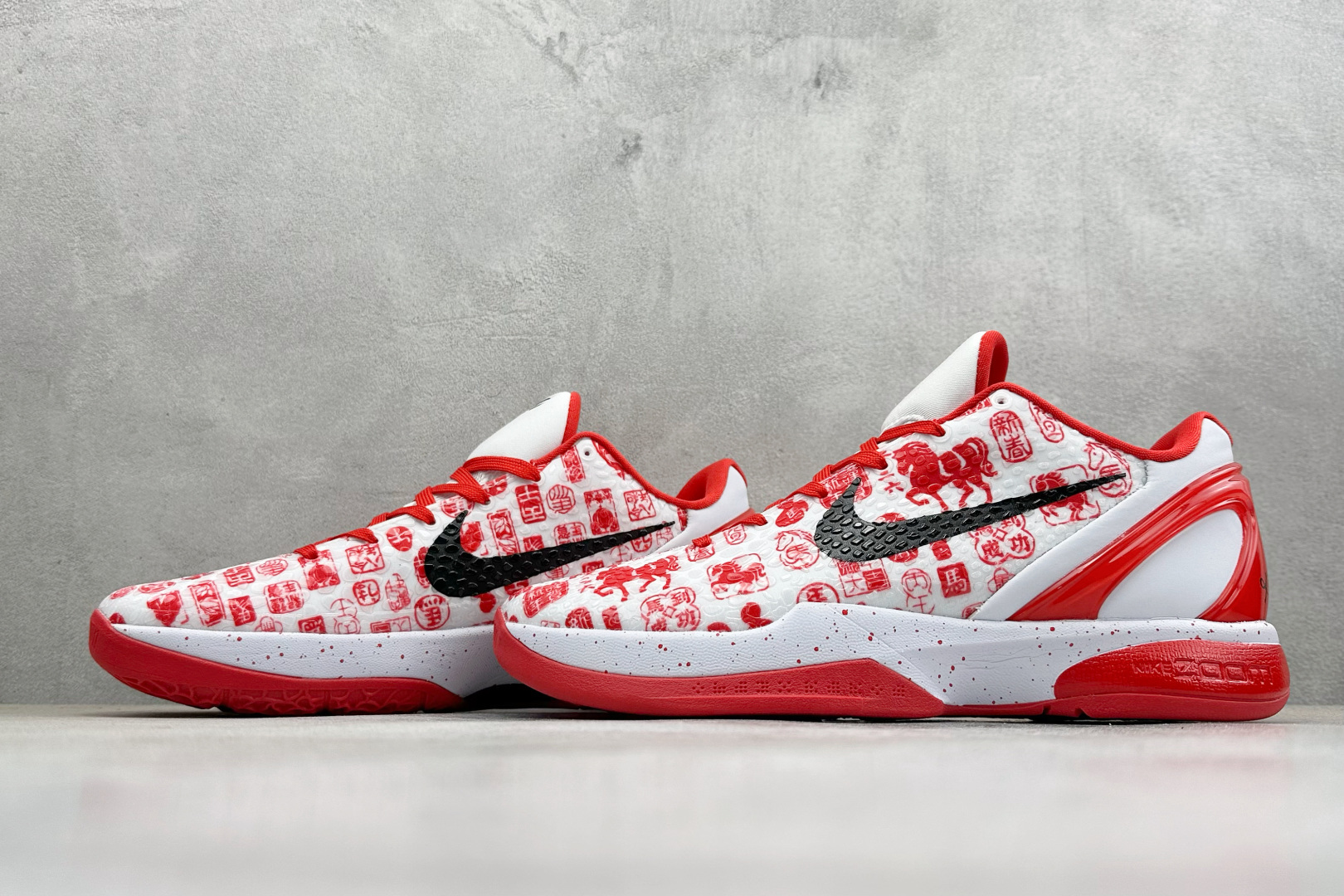 360 Nike Zoom Kobe VI 马年限定 CNY新年款 耐克 科比6代系列 低帮复刻实战运动低帮文化篮球鞋 CW2190-040