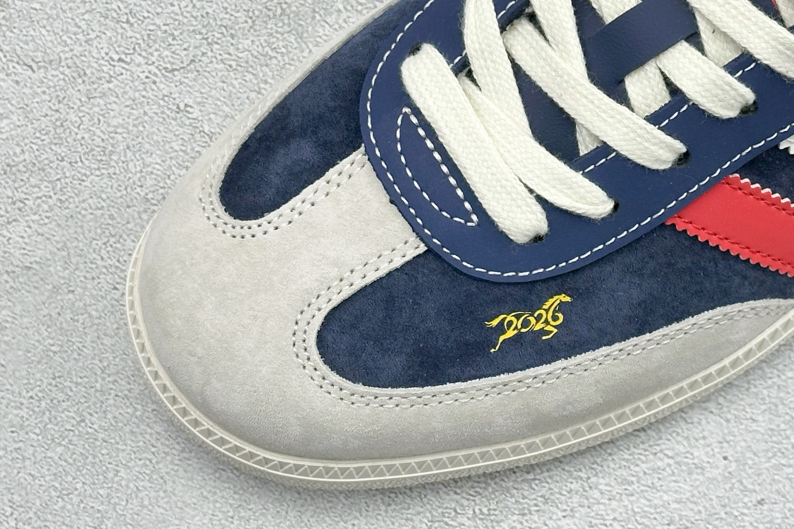马年新款海外定制限量发售 Adidas Originals SAMBA OG“马年联名限定-藏蓝” LX0908