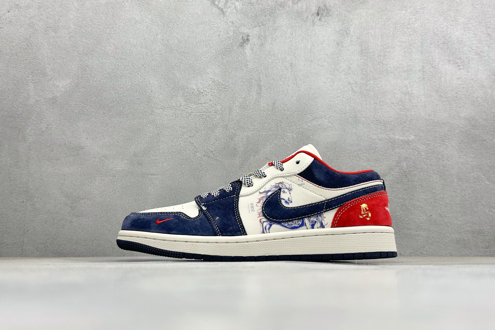 Air Jordan 1 Low AJ1 乔1 马年限定 高端定制 低帮复古篮球鞋 JY6988-135