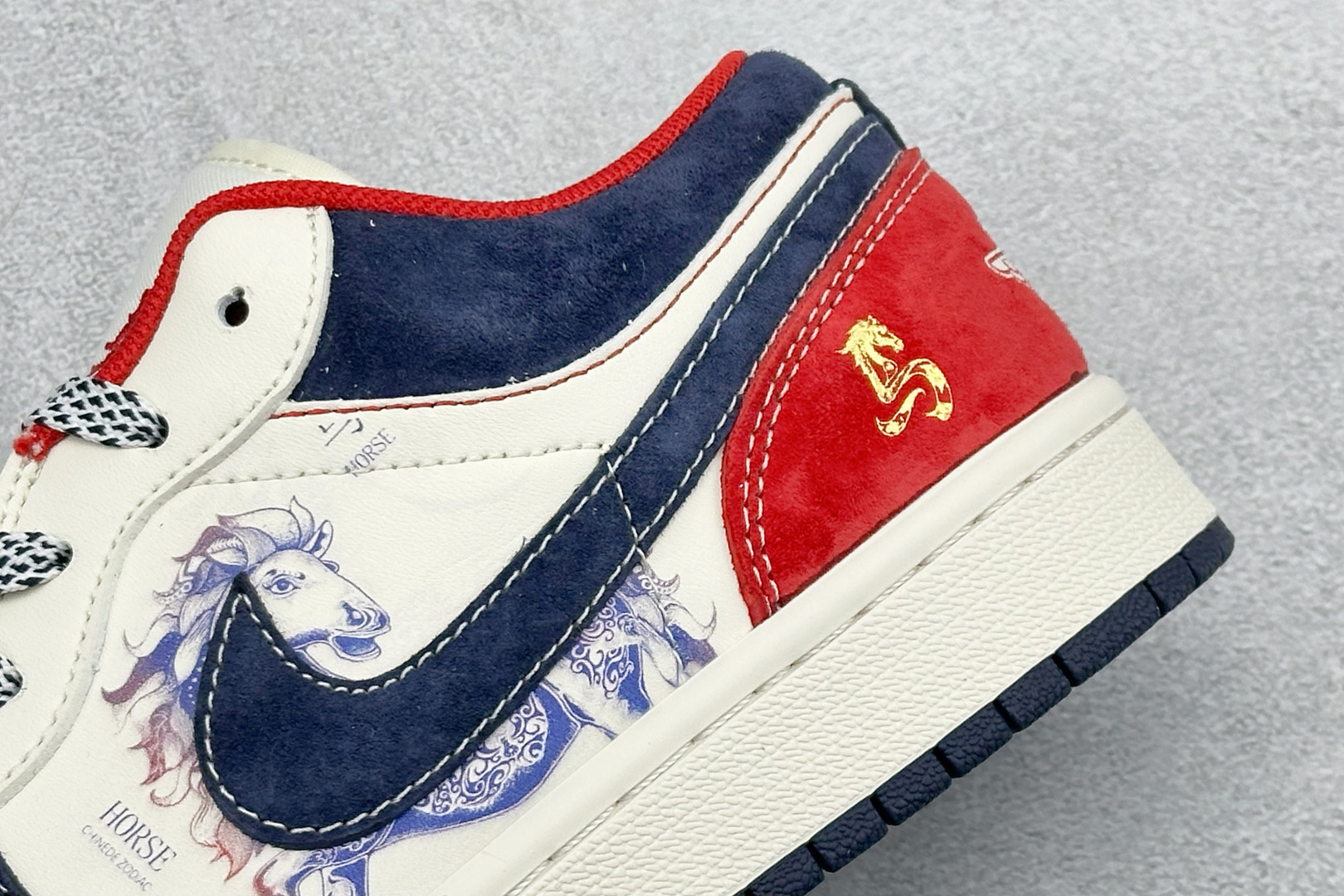 Air Jordan 1 Low AJ1 乔1 马年限定 高端定制 低帮复古篮球鞋 JY6988-135