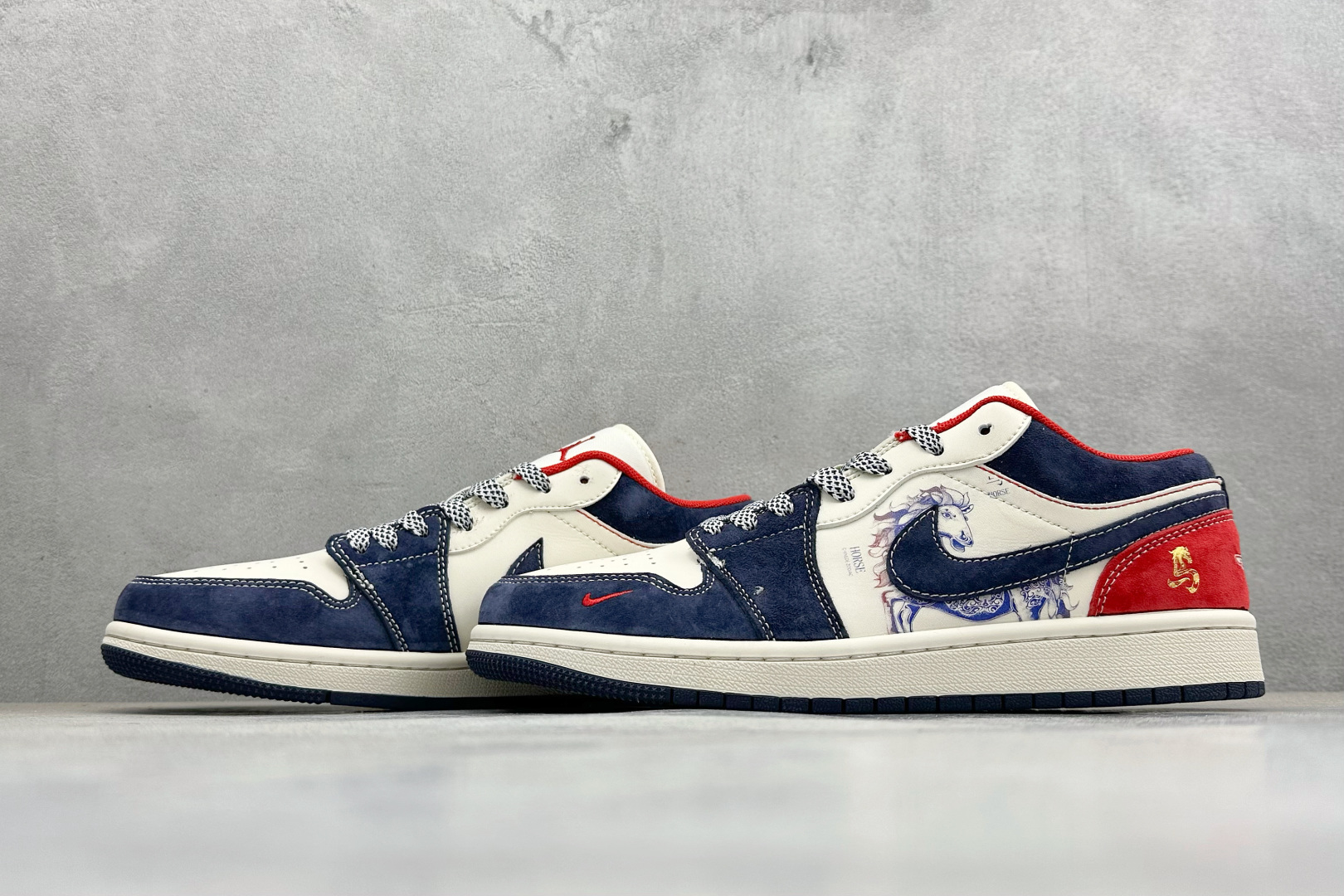 Air Jordan 1 Low AJ1 乔1 马年限定 高端定制 低帮复古篮球鞋 JY6988-135