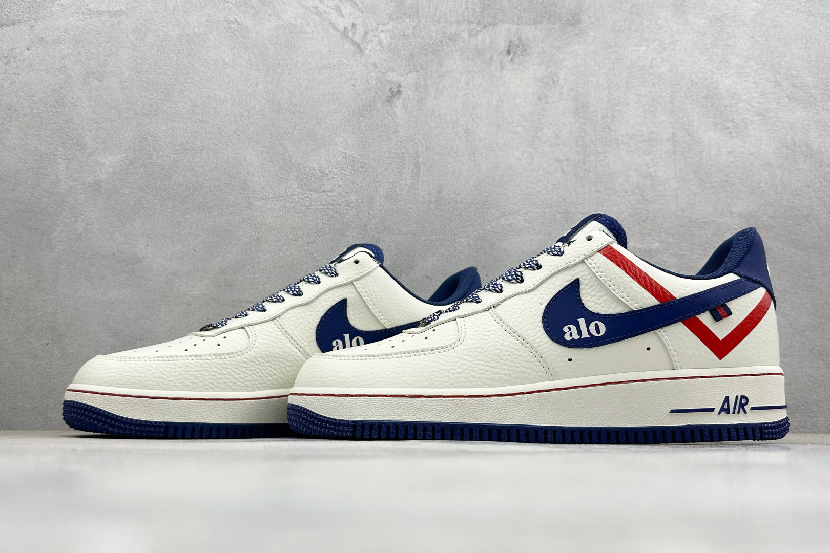 SC版NIke Air Force 1 '07 Low “alo联名--奶白红蓝” 空军一号低帮 XY9025-011