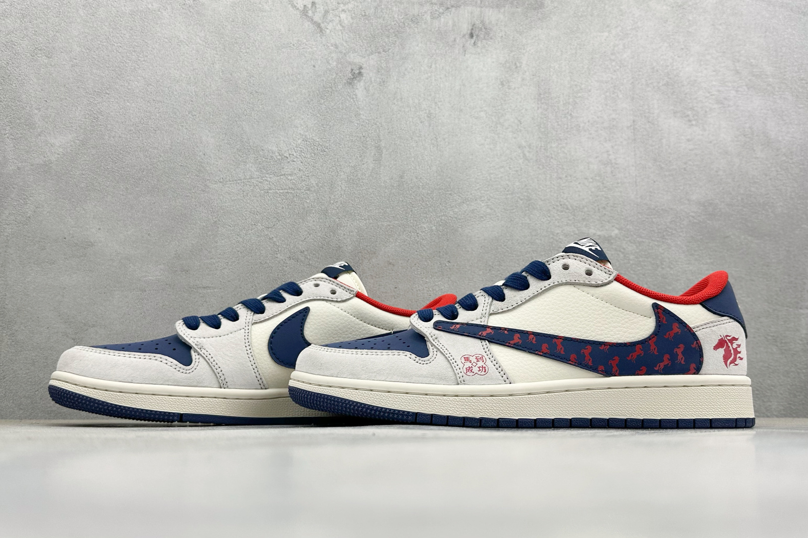 Air Jordan 1 Low AJ1 乔1 马年限定 高端定制 低帮倒钩复古篮球鞋 DX5688-003