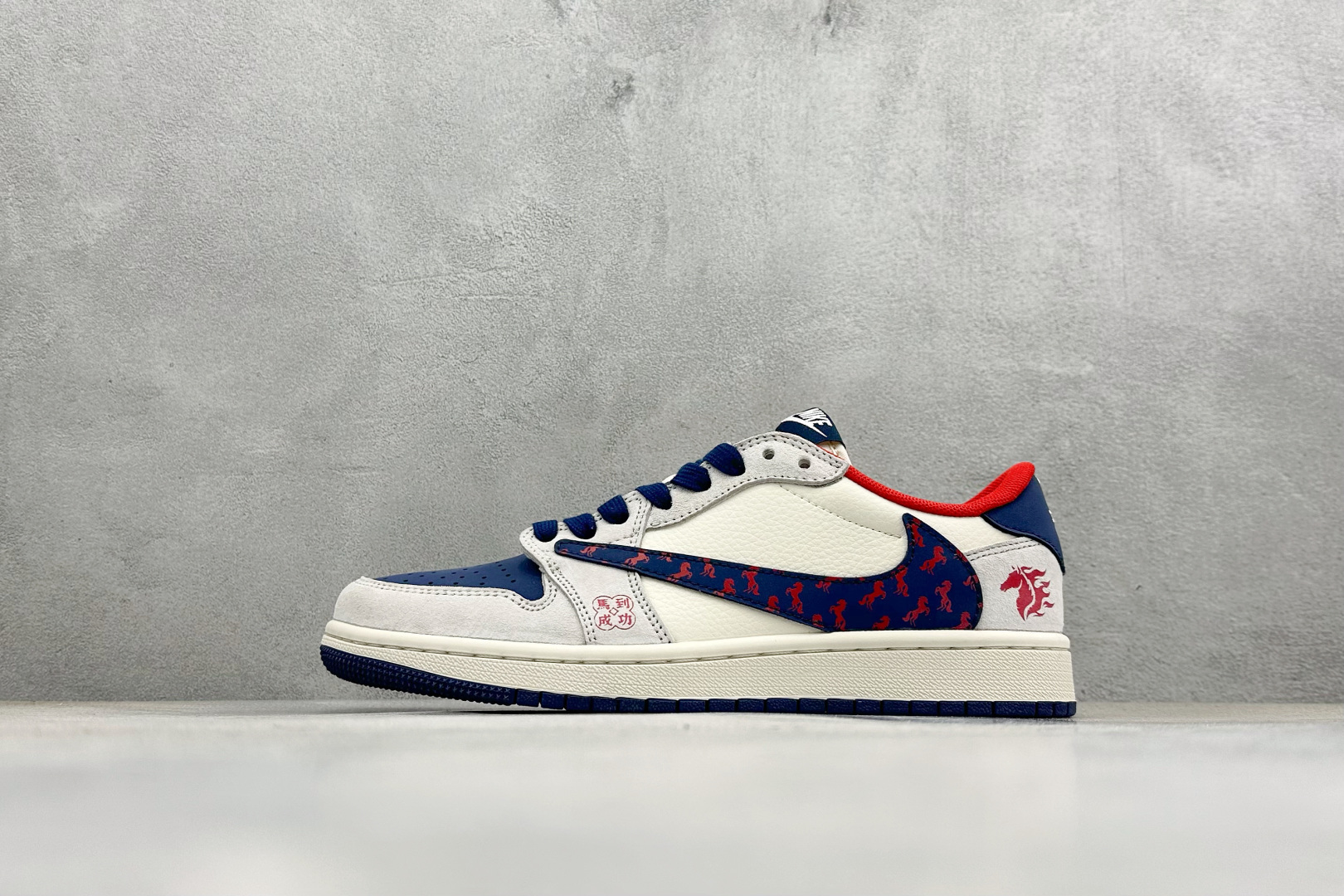 Air Jordan 1 Low AJ1 乔1 马年限定 高端定制 低帮倒钩复古篮球鞋 DX5688-003