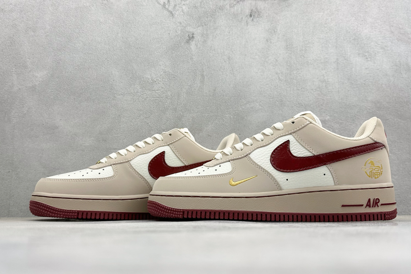 SC版Nike Air Force 1'07 Low 马年限定 米褐杏红 空军一号低帮休闲板鞋 NH0601-522 SC版Nike Air Force 1'07 Low 马年限定 米褐杏红 空军一号低帮休闲板鞋 NH0601-522