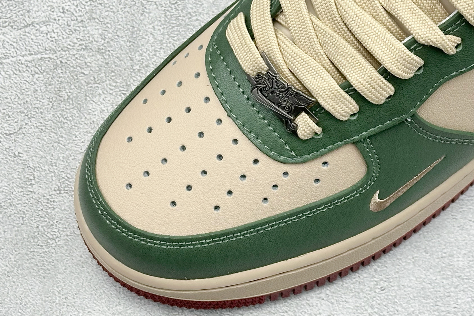 SC版Nike Air Force 1'07 Low 马年限定 翠绿杏红 空军一号低帮休闲板鞋 NH0601-518