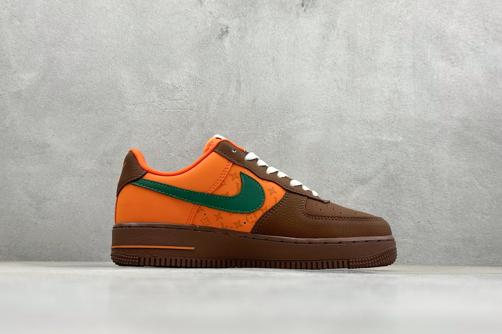 SC版Nike Air Force 1'07 Low 联名 橙棕雅绿 空军一号低帮休闲板鞋 DF0188-126