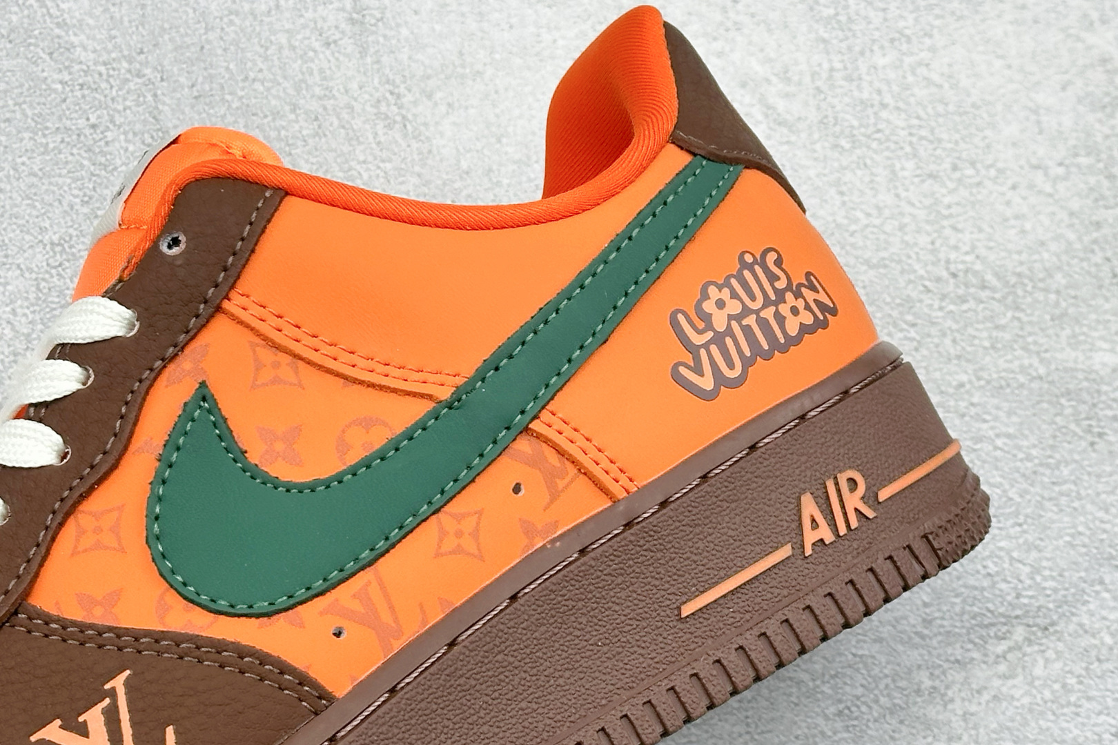 SC版Nike Air Force 1'07 Low 联名 橙棕雅绿 空军一号低帮休闲板鞋 DF0188-126