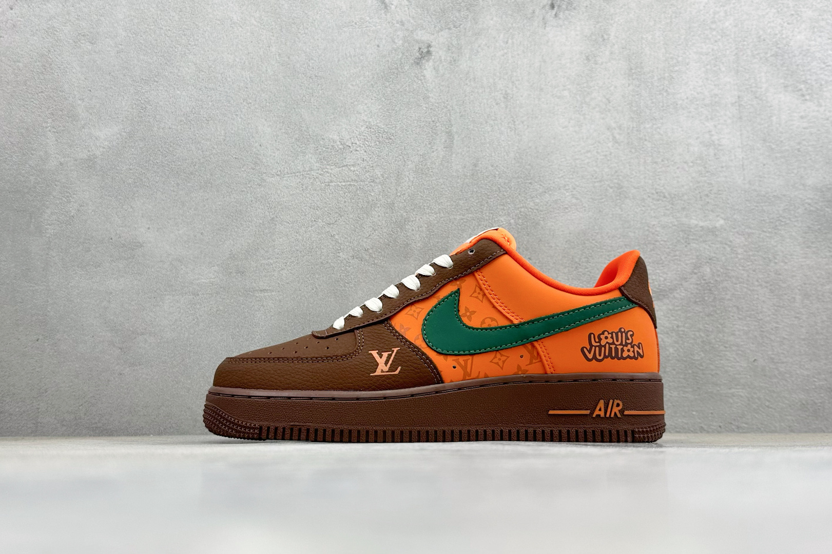 SC版Nike Air Force 1’07 Low 联名 橙棕雅绿 空军一号低帮休闲板鞋 DF0188-126