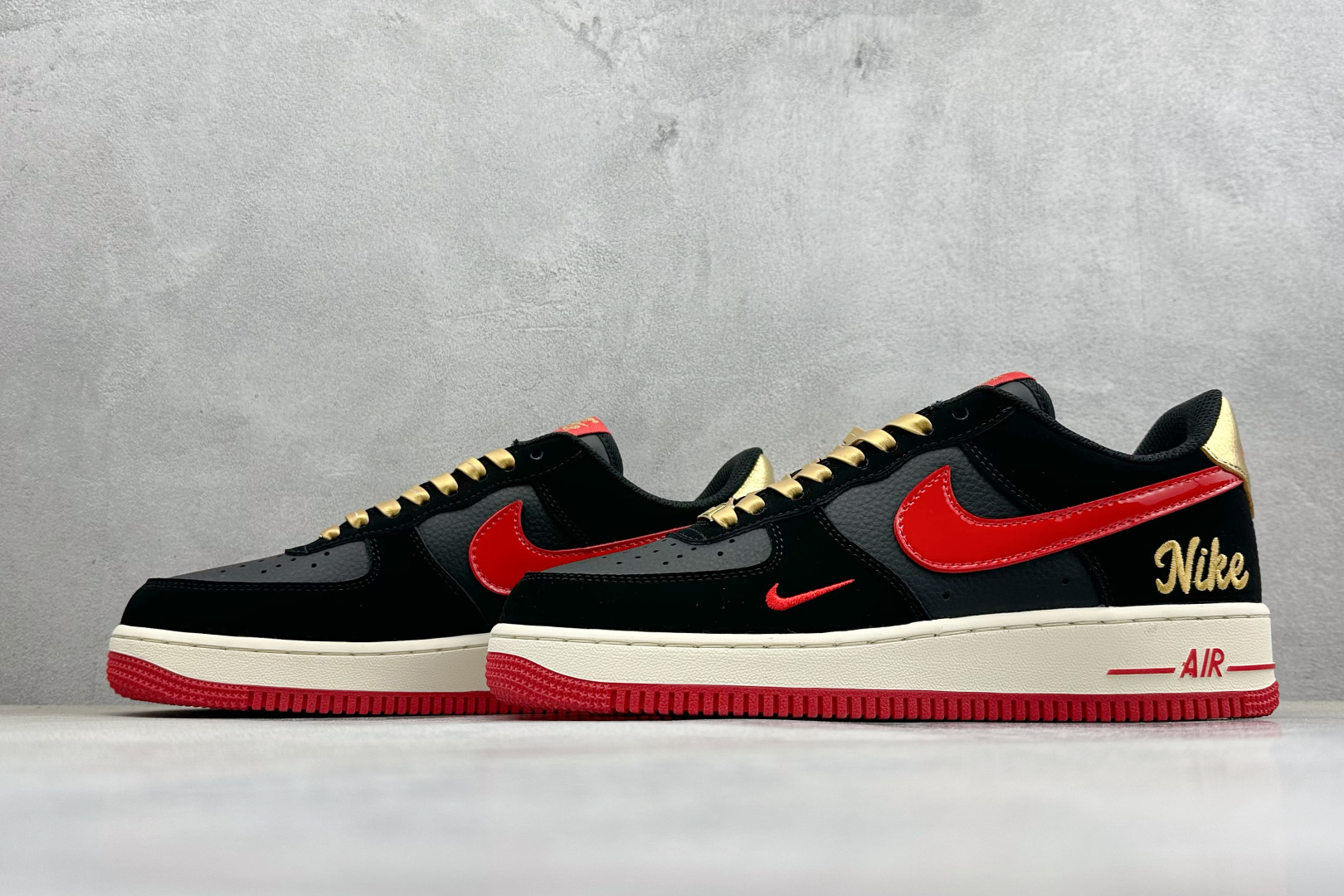 SC版Nike Air Force 1'07 Low 黑金赤焰 空军一号低帮休闲板鞋 NH0601-528-Chinese wholesaler seller Clothes Bags handbags wholesale Shoes High Quatity wholesaler seller Cheap Sneakers from China Factory Chinese suppliers china wholesale clothing wholesaler seller SC版Nike Air Force 1'07 Low 黑金赤焰 空军一号低帮休闲板鞋 NH0601-528