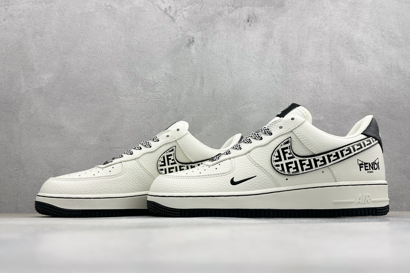 260 SC版Nike Air Force 1'07 Low 芬迪联名 奶霜墨纹 空军一号低帮休闲板鞋 XY9025-020