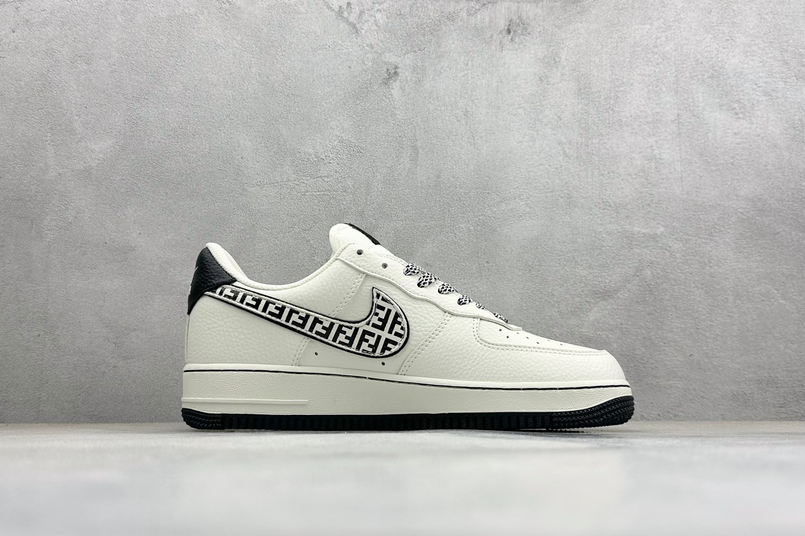 260 SC版Nike Air Force 1'07 Low 芬迪联名 奶霜墨纹 空军一号低帮休闲板鞋 XY9025-020