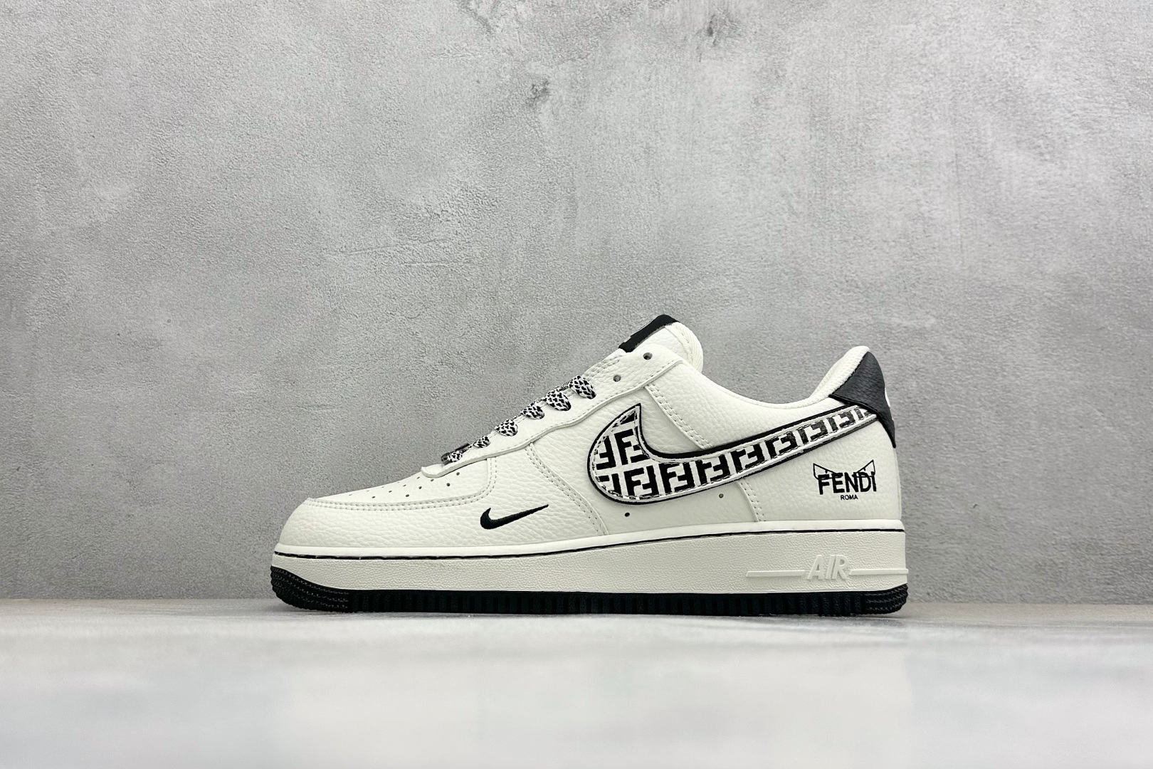260 SC版Nike Air Force 1'07 Low 芬迪联名 奶霜墨纹 空军一号低帮休闲板鞋 XY9025-020