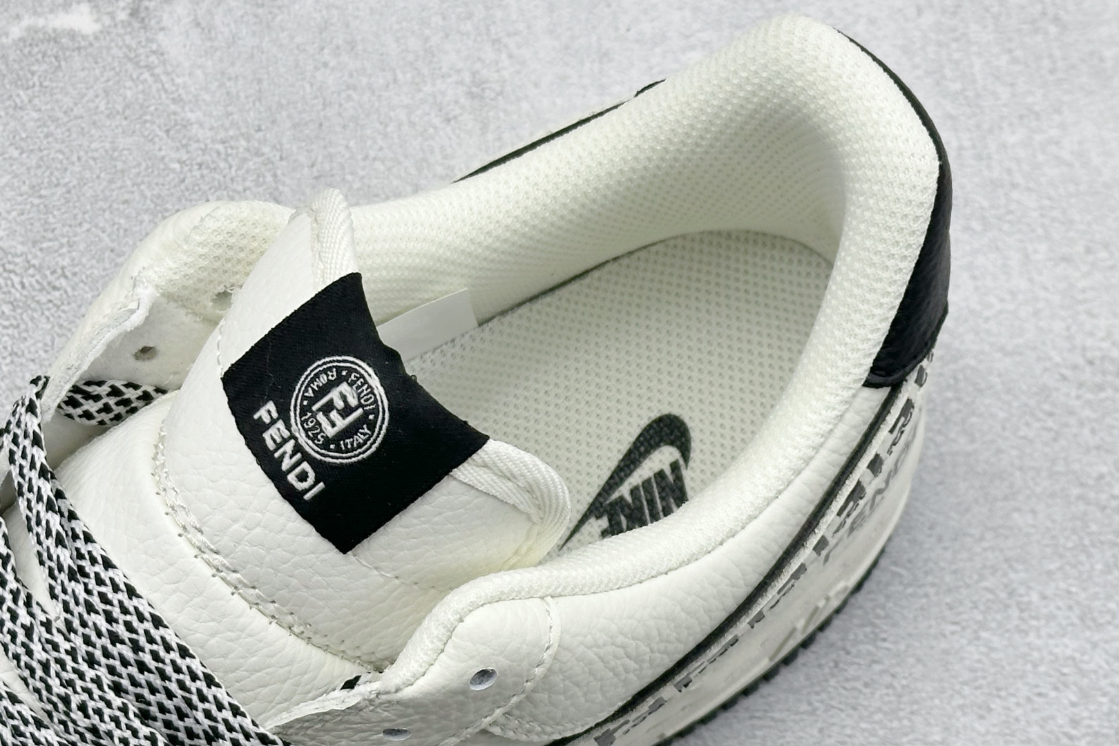 260 SC版Nike Air Force 1'07 Low 芬迪联名 奶霜墨纹 空军一号低帮休闲板鞋 XY9025-020