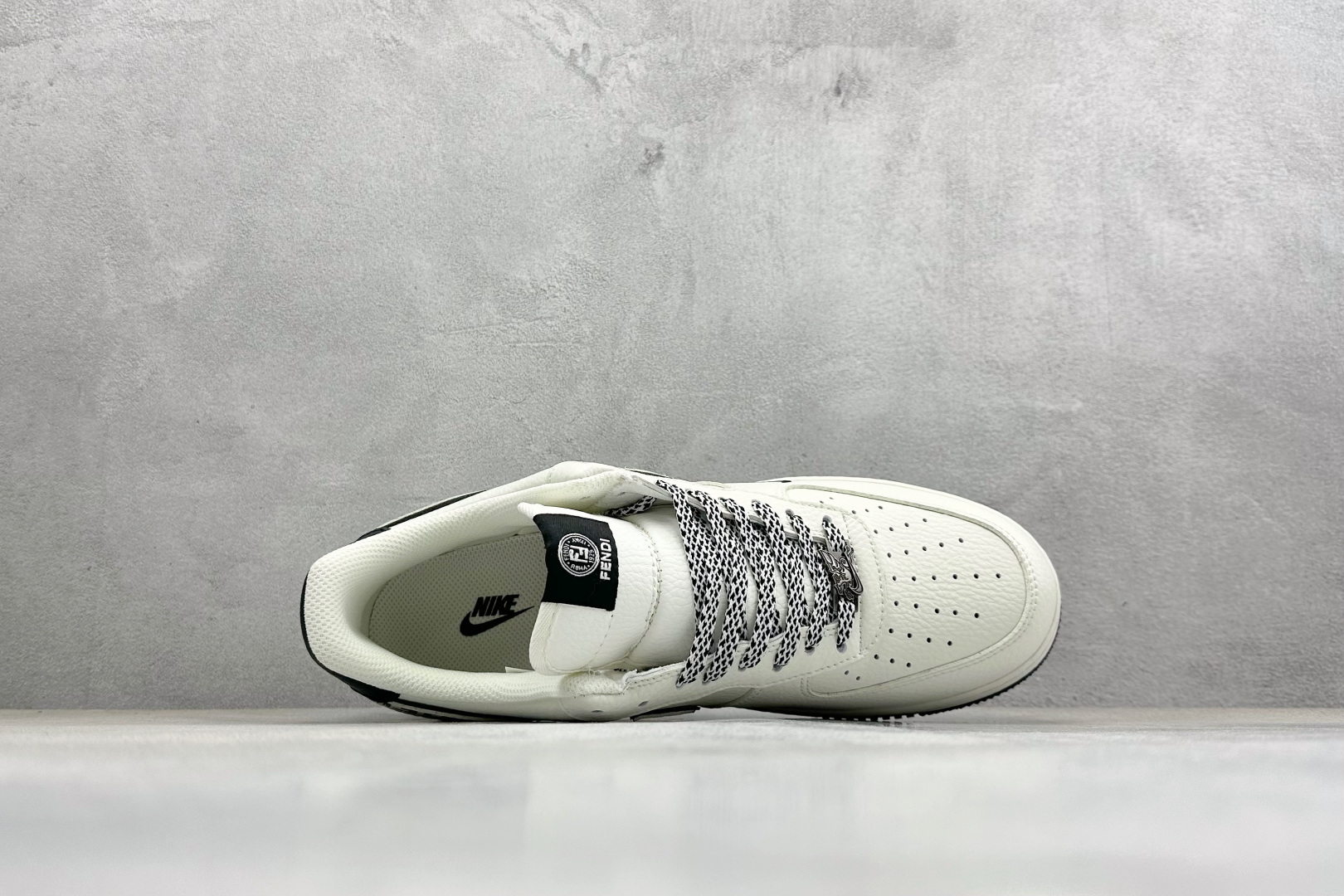 260 SC版Nike Air Force 1'07 Low 芬迪联名 奶霜墨纹 空军一号低帮休闲板鞋 XY9025-020