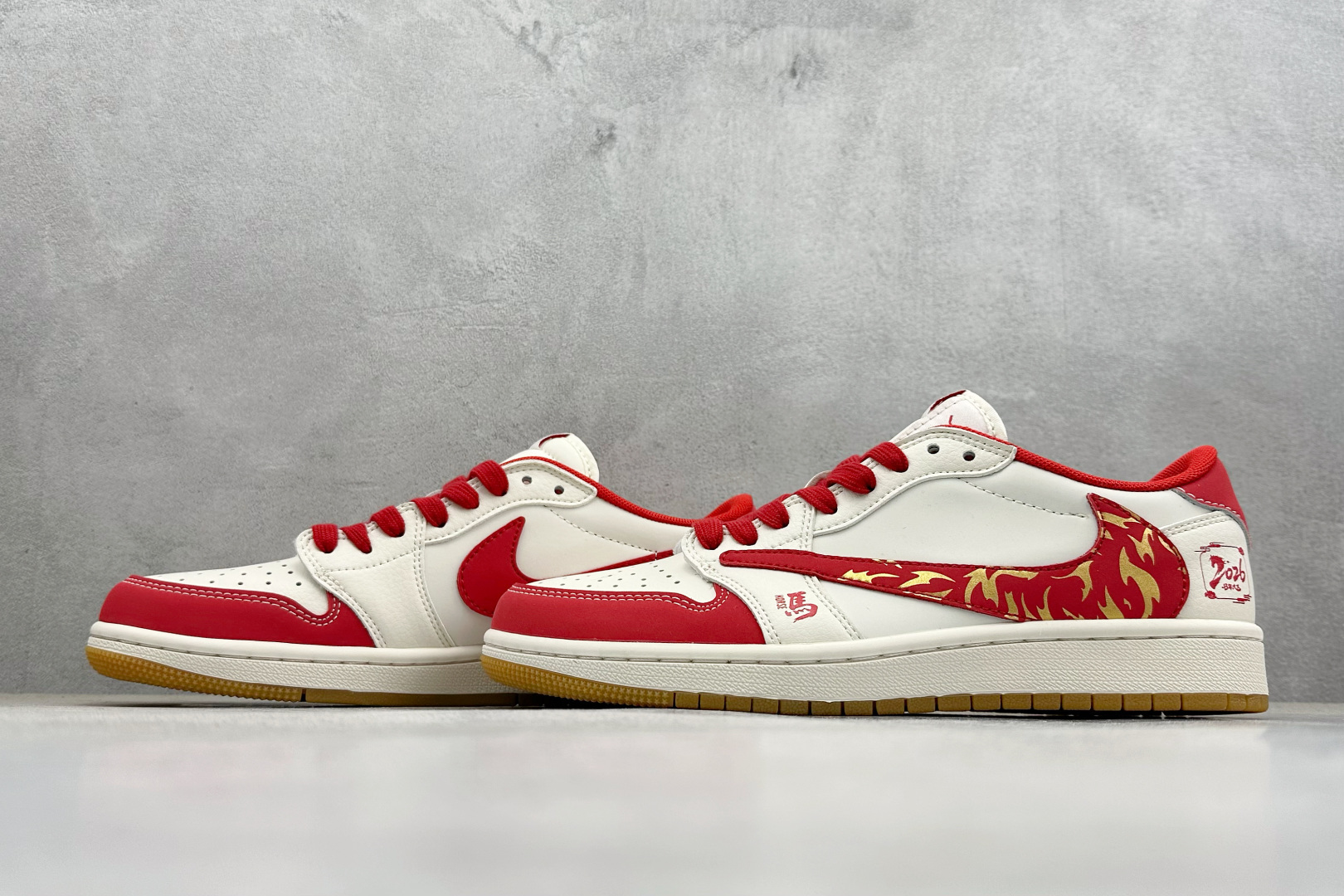 Air Jordan 1 Low AJ1 乔1 2026马年限定 高端定制 低帮倒钩复古篮球鞋 ZH2598-902