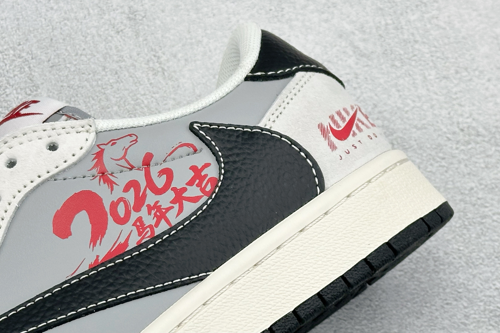 260 Air Jordan 1 Low AJ1 乔1 2026马年限定 高端定制 低帮倒钩复古篮球鞋 JP2026-117