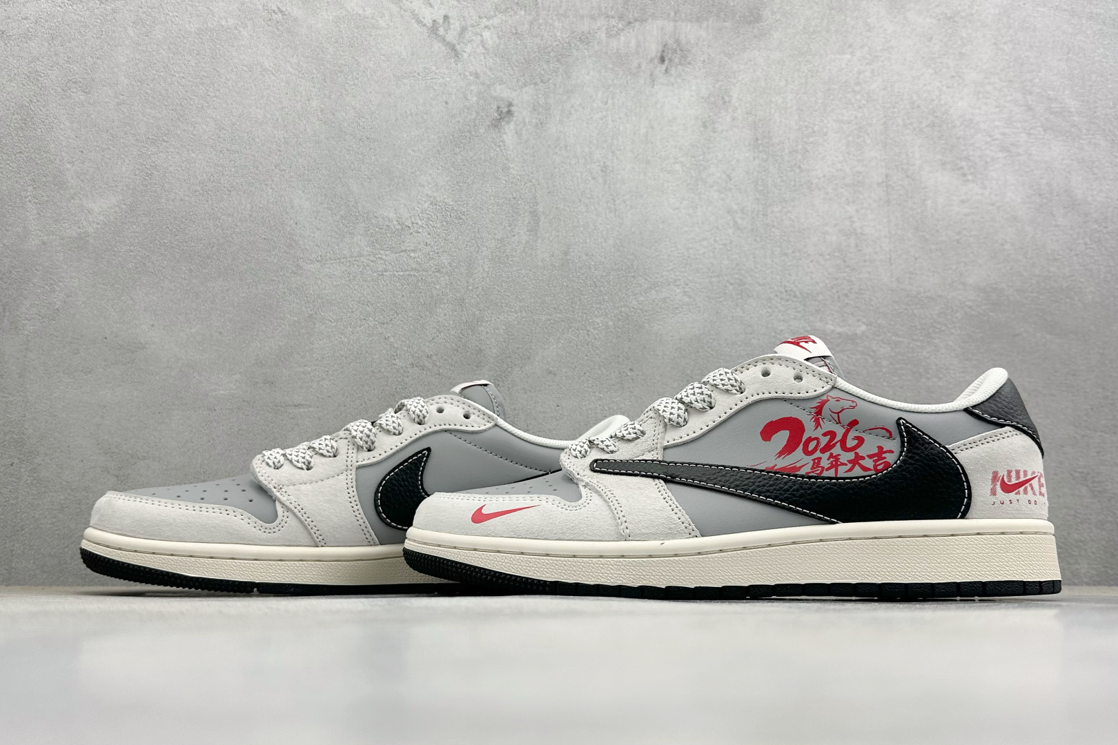 260 Air Jordan 1 Low AJ1 乔1 2026马年限定 高端定制 低帮倒钩复古篮球鞋 JP2026-117