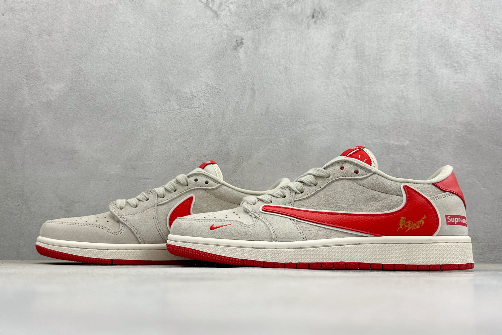 Air Jordan 1 Low AJ1 乔1 马年限定 高端定制 低帮倒钩复古篮球鞋 HG2026-017