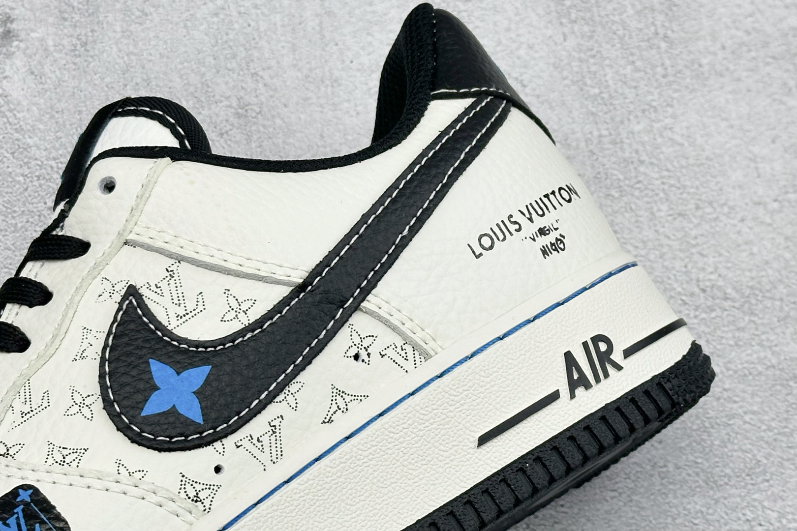 SC版NIke Air Force 1 '07 Low “LV 联名--白黑印花” 空军一号低帮 XY9025-013-Top High Quatity Cheap Sneakers Fashion Clothing Clothes Bags handbags Shoes of all Brand wholesale With The best Quality And Beautiful Price from China Factory Chinese suppliers wholesaler seller SC版NIke Air Force 1 '07 Low “LV 联名--白黑印花” 空军一号低帮 XY9025-013