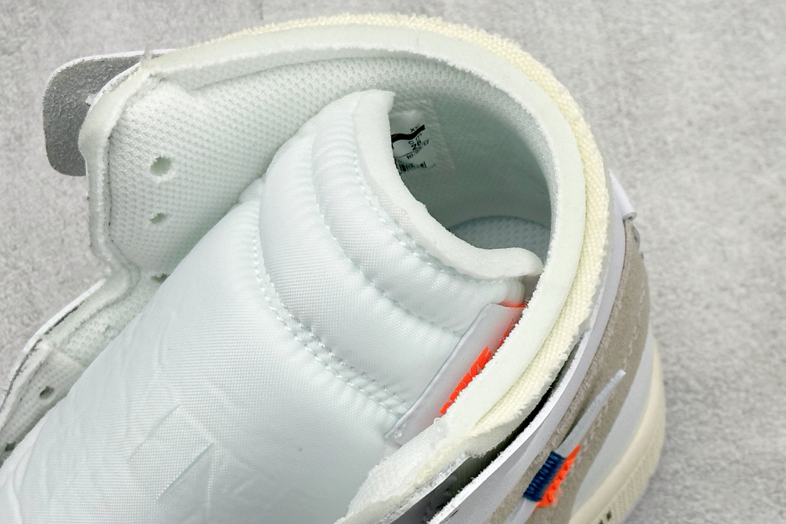 F版OFF-WHITE × Jordan Air Jordan 1 High White the ten 白蓝 欧洲限定 AQ0818-100