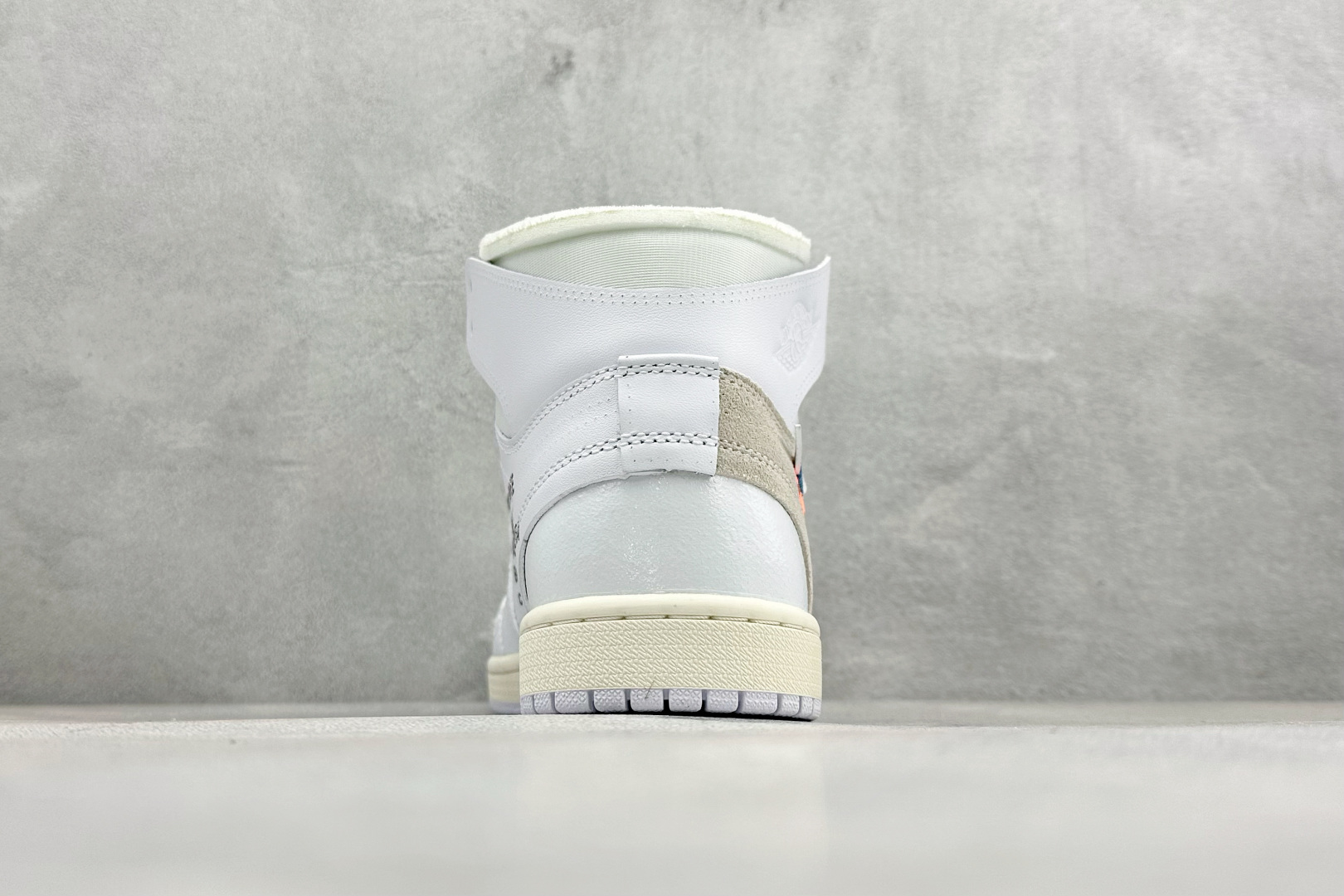 F版OFF-WHITE × Jordan Air Jordan 1 High White the ten 白蓝 欧洲限定 AQ0818-100
