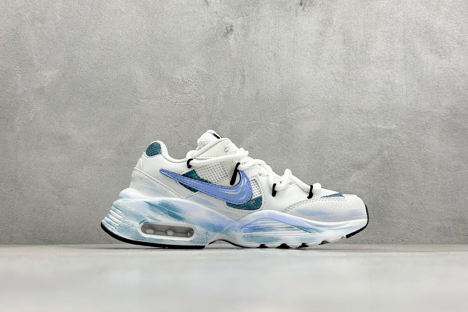 Nike Air Max Fusion 樱花天使 双层 少女心 复古经典 潮流时尚 舒适百搭 低帮跑步鞋 CJ1671-100