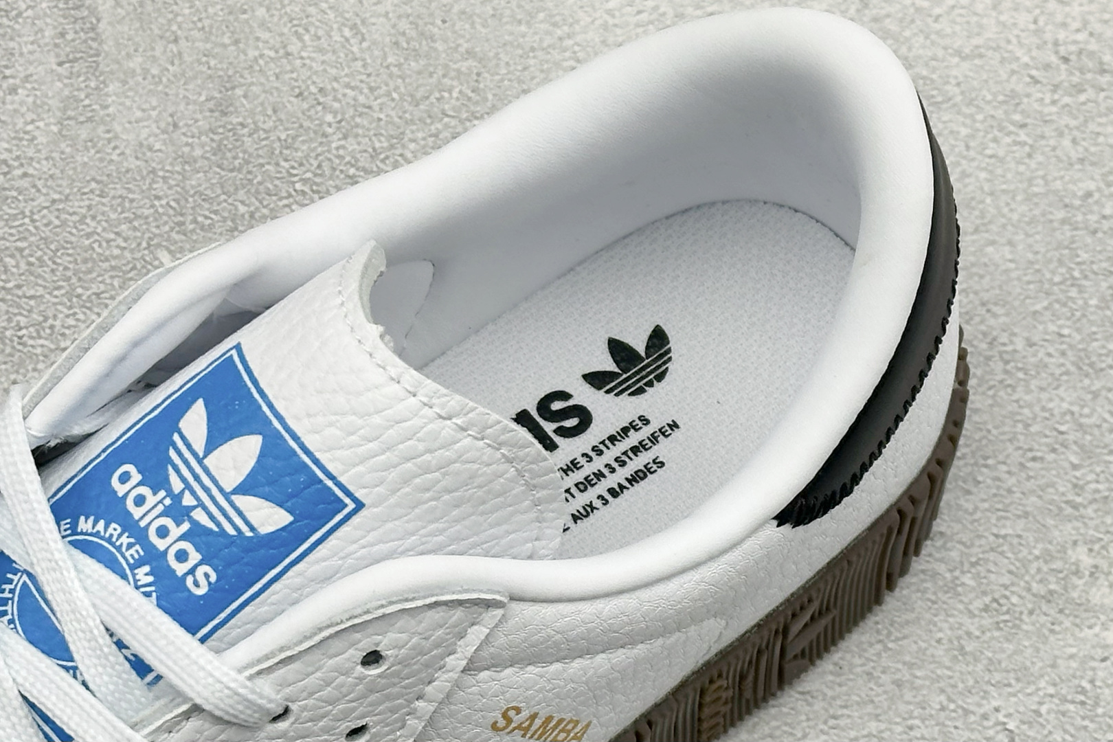 XH版Adidas originals Sambarose 桑巴增高舒适耐磨防滑低帮板鞋 AQ1134