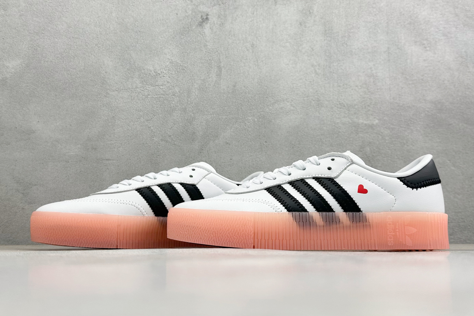 XH版Adidas originals Sambarose 桑巴增高舒适耐磨防滑低帮板鞋 EF4965