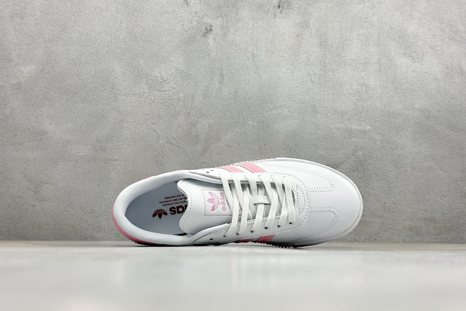 XH版Adidas originals Sambarose 桑巴增高舒适耐磨防滑低帮板鞋 FU7456