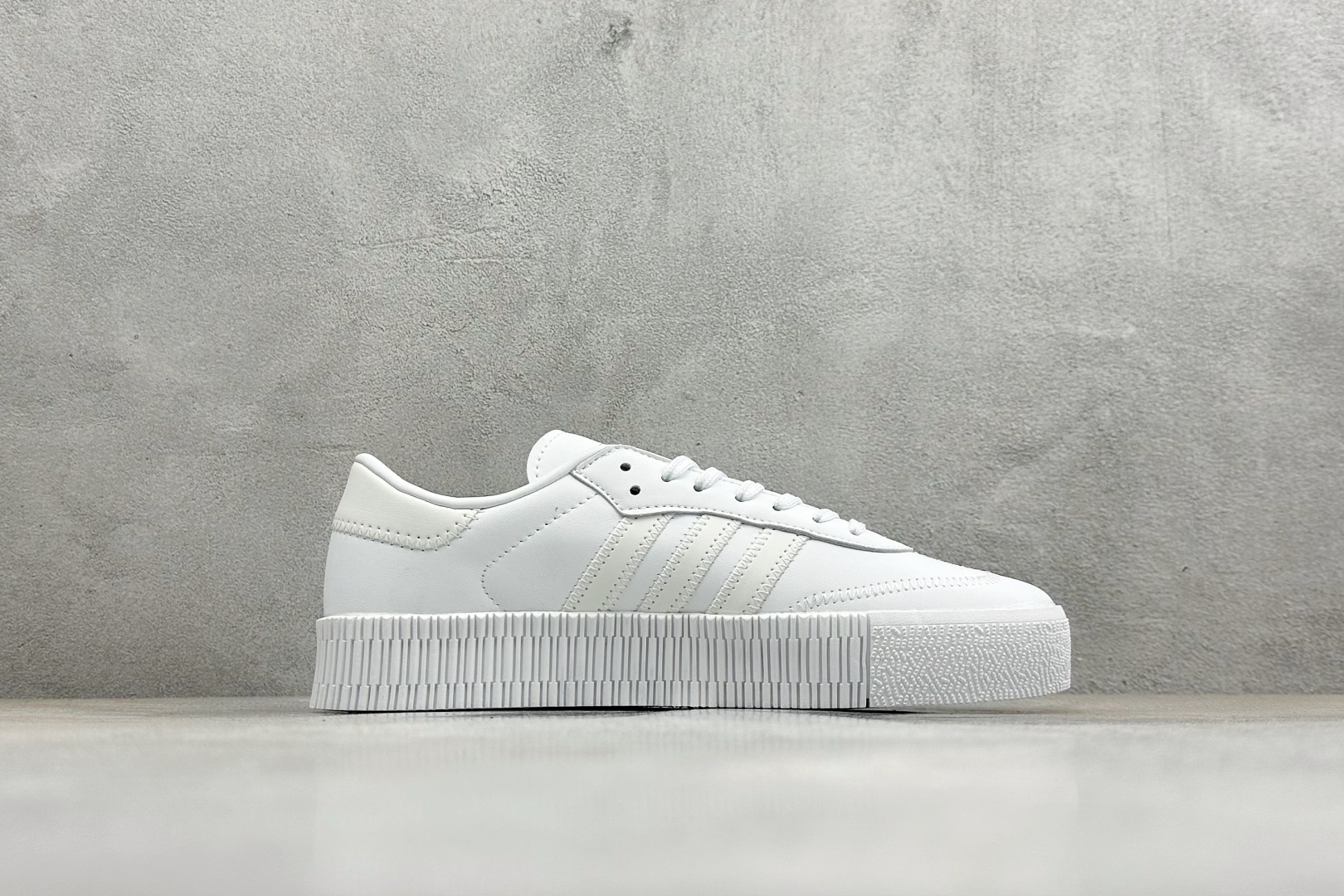 XH版Adidas originals Sambarose 桑巴增高舒适耐磨防滑低帮板鞋 FV7417